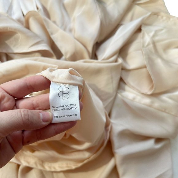 NWT Baltic Born LARGE Kensington Ballet Pink Satin Short Sleeve Belt Wrap Dress - Picture 7 of 7